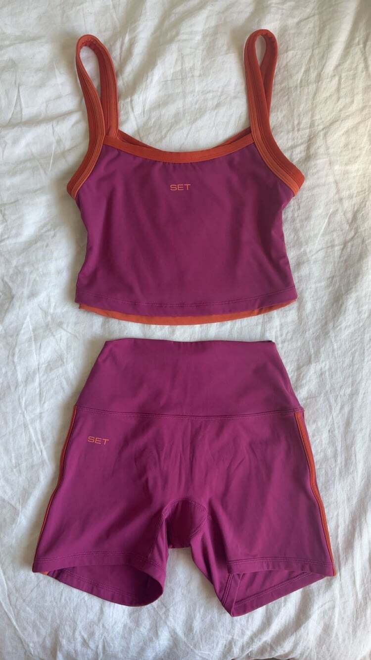 SET Active Aereline Heatwave Matching Set 💗🧡